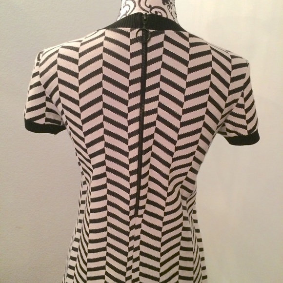 Zara Chevron Print Mini Dress - Picture 4 of 5